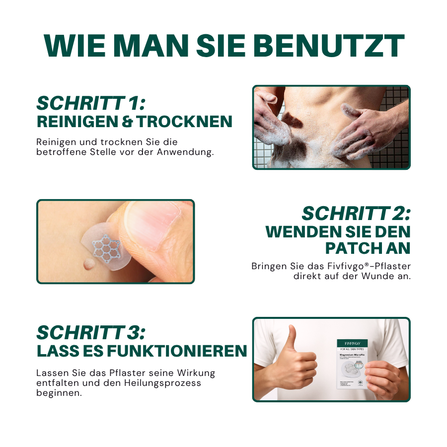 Fivfivgo® Magnesium Mikropin HPV Genitalien Warzen Entfernung Patch Pro