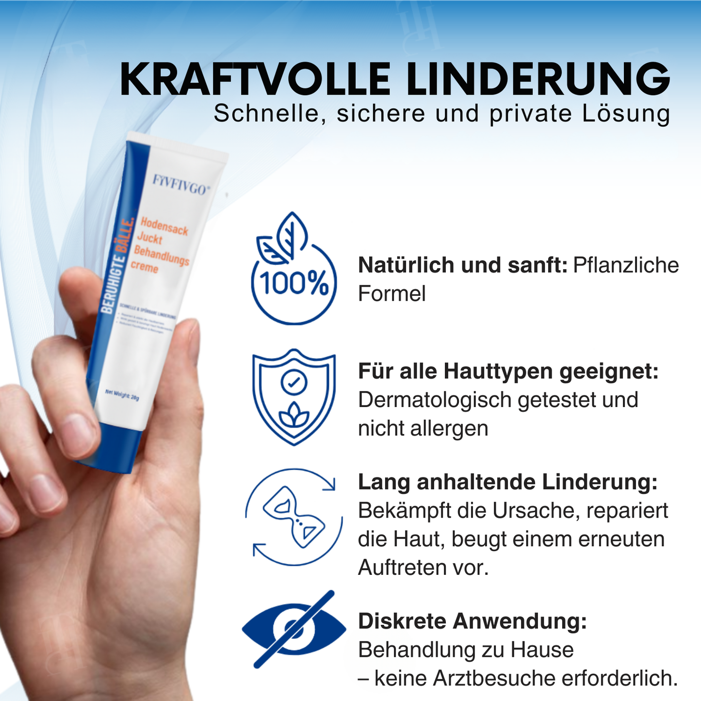 Fivfivgo® Hodensack juckt Behandlungscreme