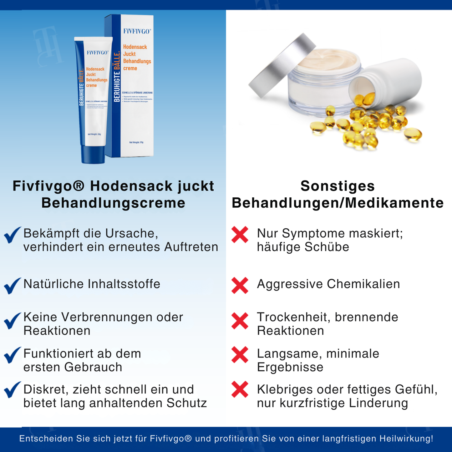 Fivfivgo® Hodensack juckt Behandlungscreme
