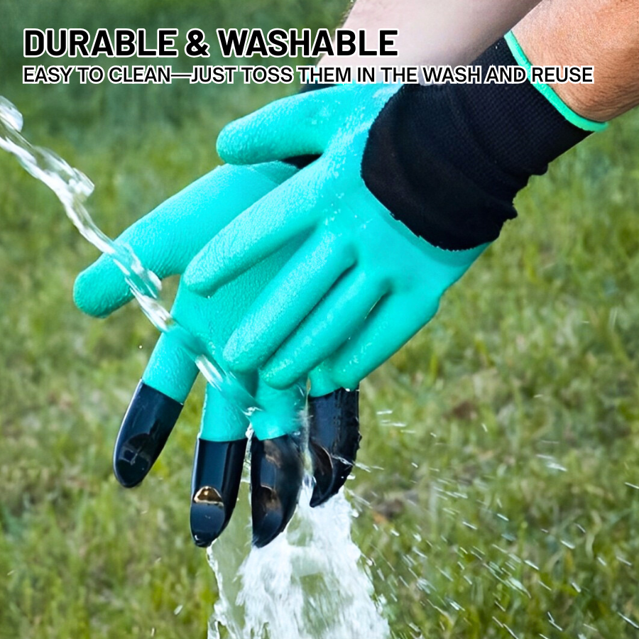 Oveallgo® Gardening Gloves - Universal Waterproof Gloves with Claws for Digging, Planting & Weeding