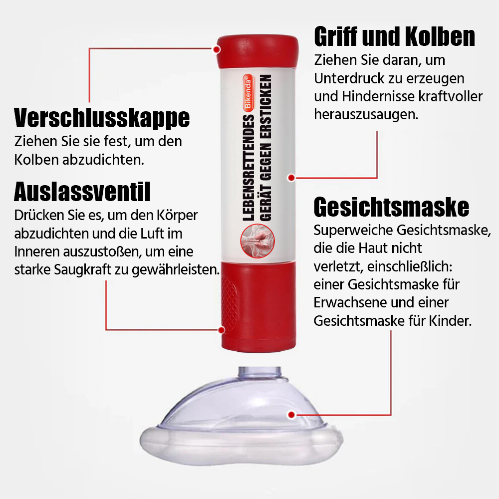 Bikenda® Lebensrettendes Gerät gegen Ersticken