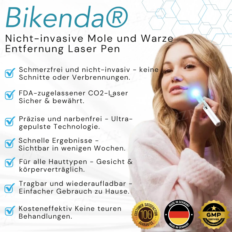 Bikenda® Nicht-invasiv Leberfleck- und Warzenentfernungs-Laserstift Exklusiv