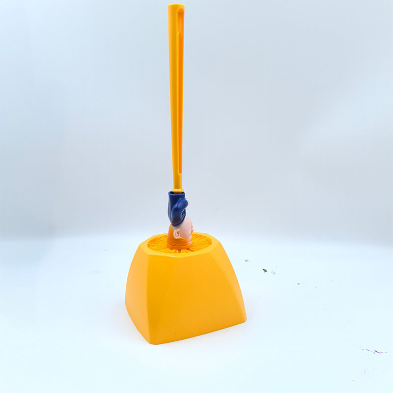 Oveallgo® 360° Funny Toilet Brush – Heavy-Duty Bathroom Cleaner with Strong Bristles, Ergonomic Handle & Hilarious Gag Gift Design