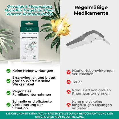 ✅Official Store: Oveallgo® Magnesium MicroPin Target & Clear Patch zur Entfernung von Warzen
