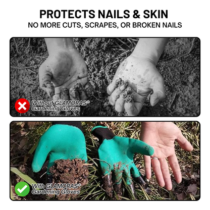 Oveallgo® Gardening Gloves - Universal Waterproof Gloves with Claws for Digging, Planting & Weeding