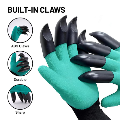Oveallgo® Gardening Gloves - Universal Waterproof Gloves with Claws for Digging, Planting & Weeding