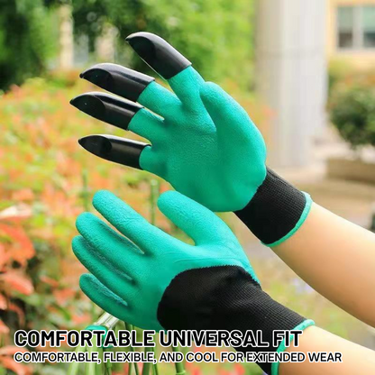 Oveallgo® Gardening Gloves - Universal Waterproof Gloves with Claws for Digging, Planting & Weeding