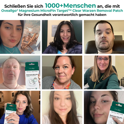 ✅Official Store: Oveallgo® Magnesium MicroPin Target & Clear Patch zur Entfernung von Warzen